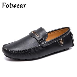 penny loafers men big size leather moccasins casual shoes mens driving shoes outdoor slip on men