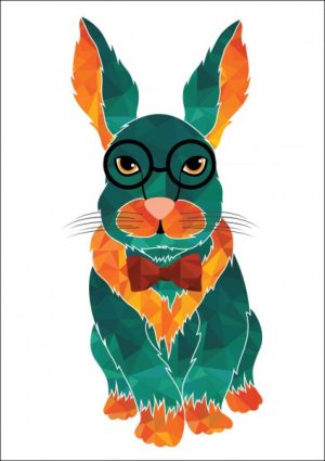 Full clipart Rabbit Colorful