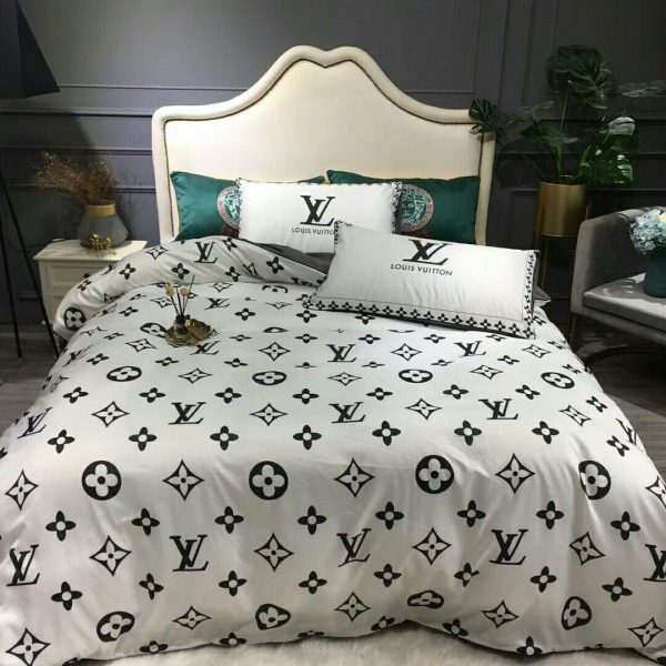 lv type 161 bedding sets duvet cover lv bedroom sets luxury brand bedding 2022