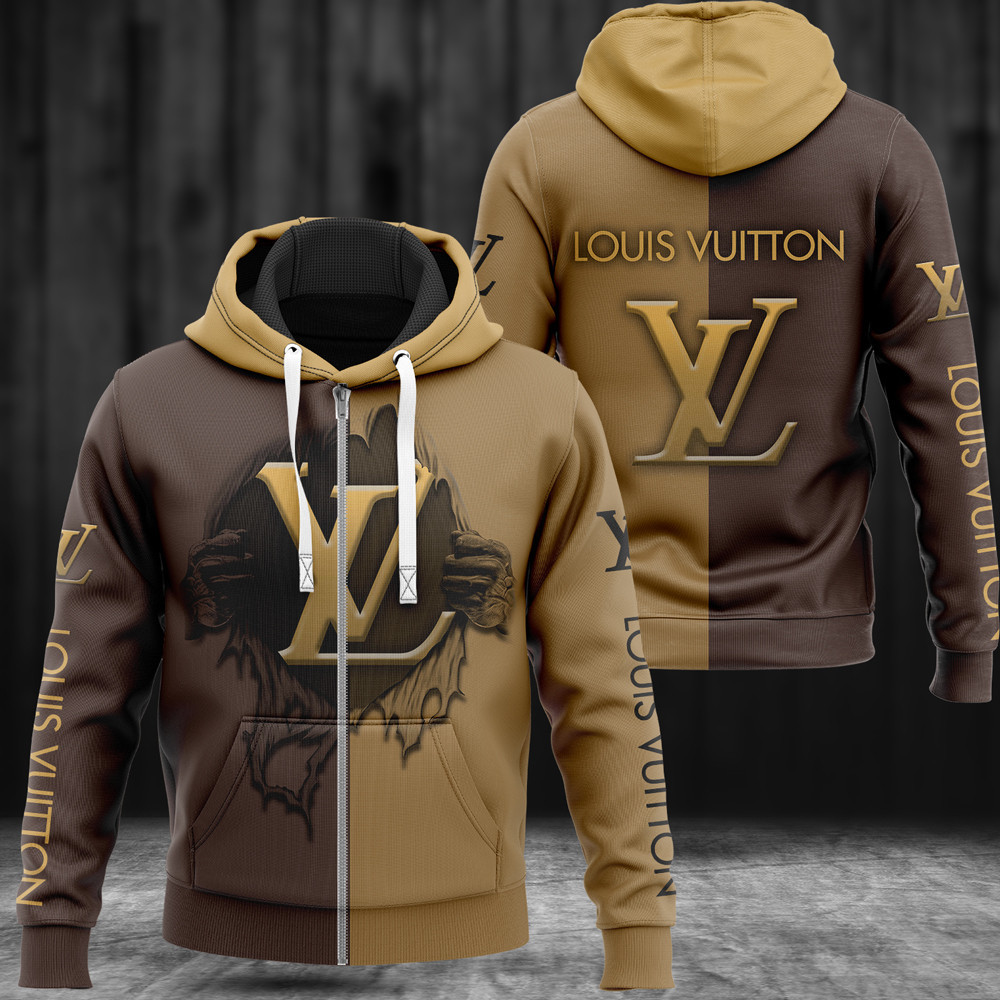 Louis vuitton hot sale zip hoodie