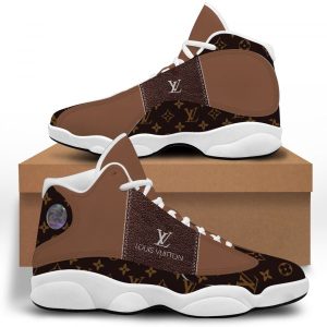 lv brown air jordan 13 sneakers shoes louis vuitton gifts for men women ht 06uarrwgkl
