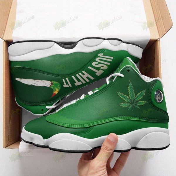 cannabis just hit it air jordan 13 sneakers shoes for men women 420 weed shoes 420 day gifts ht 5p93zcz6ng