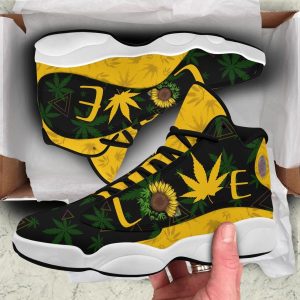 love sunflower weed air jordan 13 sneakers shoes for men women 420 weed shoes 420 day gifts ht fa8jmfjklq