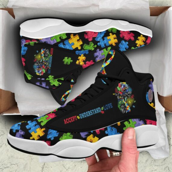 200 Sneaker Shoes For Men Women Autism Awareness Shoes Gifts HT JORDAN AIR JORDAN 13 RETRO BRAVE BLUE MENS GS 150 200 Accept Understand Love Autism JORDAN AIR JORDAN 13