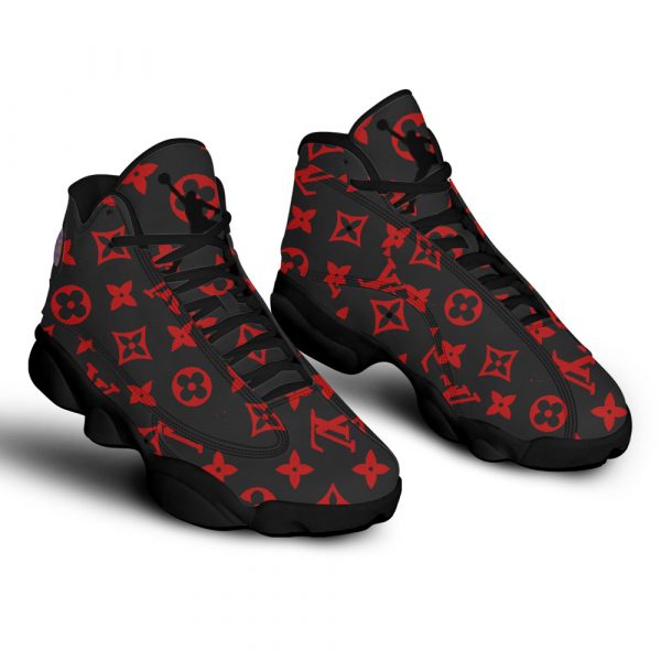 Red louis vuitton jordans on sale