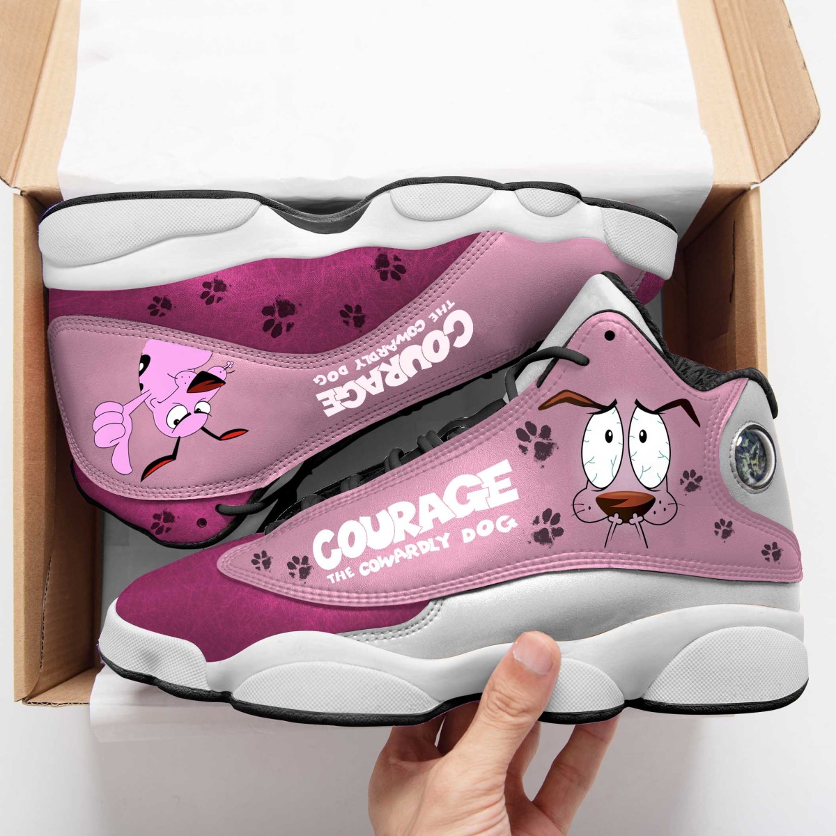 Courage the Cowardly Dog Custom Playground Air Jordan 13 CV0785 Playground Air Jordan 13 CV0785 158 Acm Shop 158 Sneakers