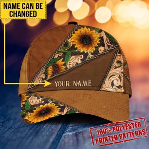 horse2bgirl2bsunflower2bpersonalized2bleather2bpattern2bprint2bclassic2bcap 5057 i1vbe