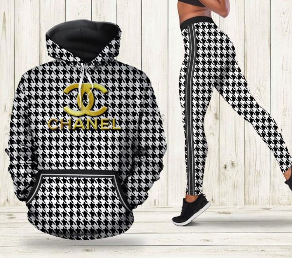 chanel2bblack2bwhite2bhoodie2bleggings2bluxury2bbrand2bclothing2bclothes2boutfit2bfor2bwomen2bht 1039 btcqa