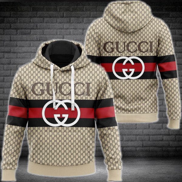 gucci logo backpack beige Acm Shop Gucci Stripe Hoodie Sweatpants Pants Luxury Brand Clothing Clothes Outfit For Men HT