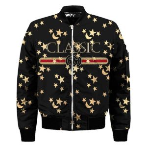 Gucci Star Bomber Jacket Luxury Brand Clothing Clothes Outfit For Men ND