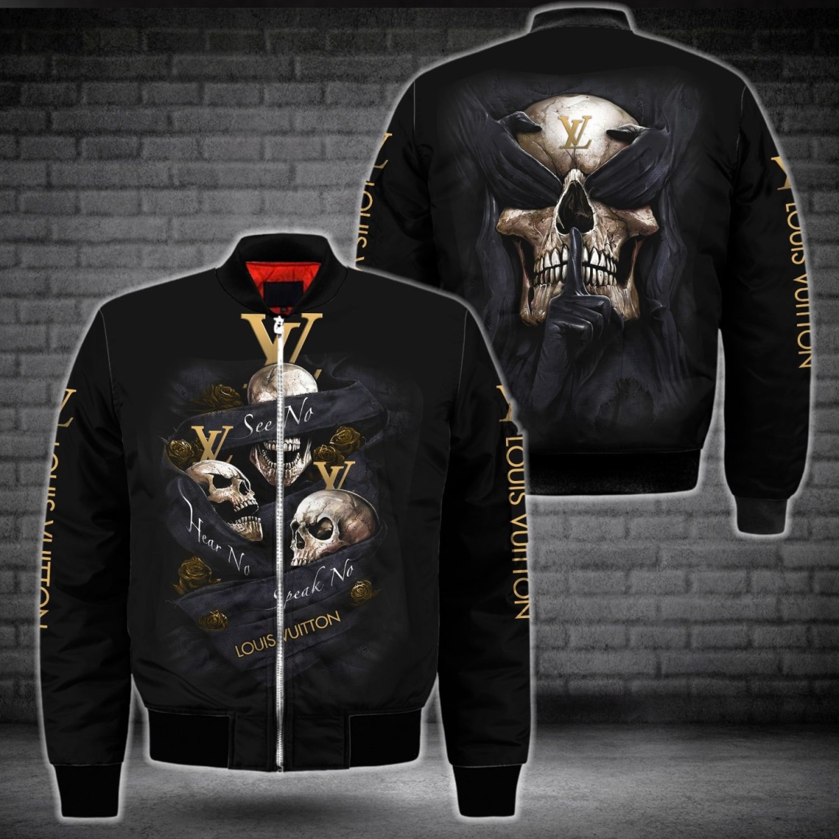 Latin-american-cam Shop - Such is the integrity of the Louis Vuitton - Louis  Vuitton Skull Bomber Jacket LV Luxury Clothing Housings Outfit For Men ND