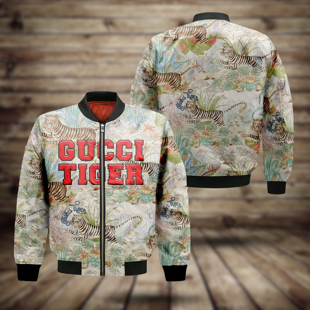 Mens gucci tiger jacket online