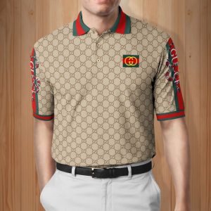 Louis Vuitton White Brown Polo Shirt Luxury Brand LV Clothing Clothes Golf  Tennis Outfit For Men HT in 2023