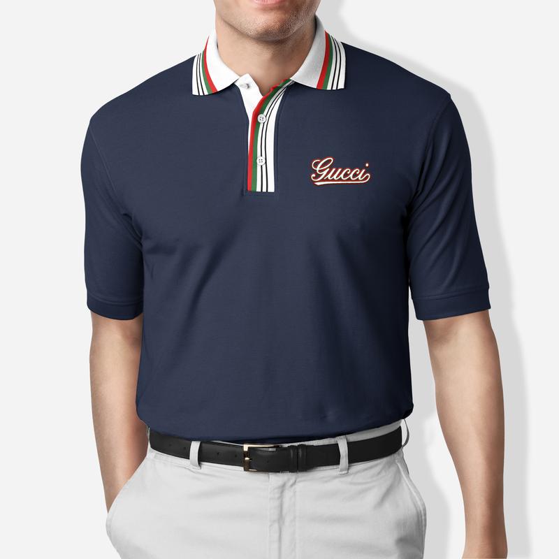 Gucci navy polo on sale