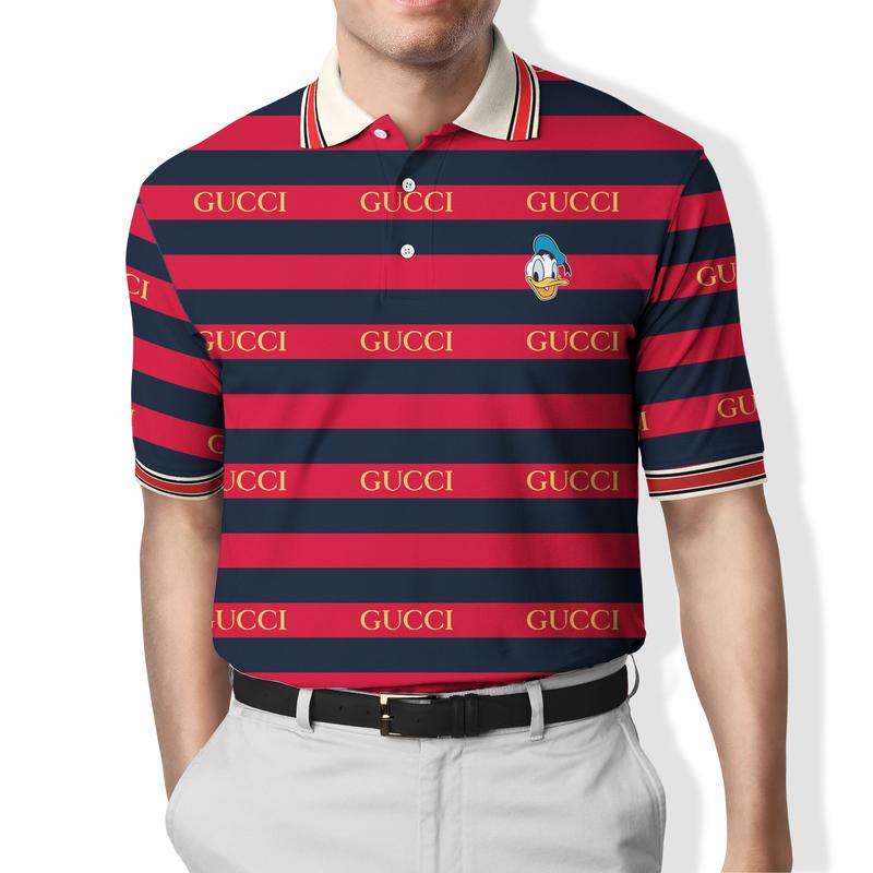 Acm Shop Felpa con logo Gucci Gucci Donald Duck Polo Shirt Luxury Brand Clothing Clothes Golf Outfit For Men Disney Adults Gifts ND