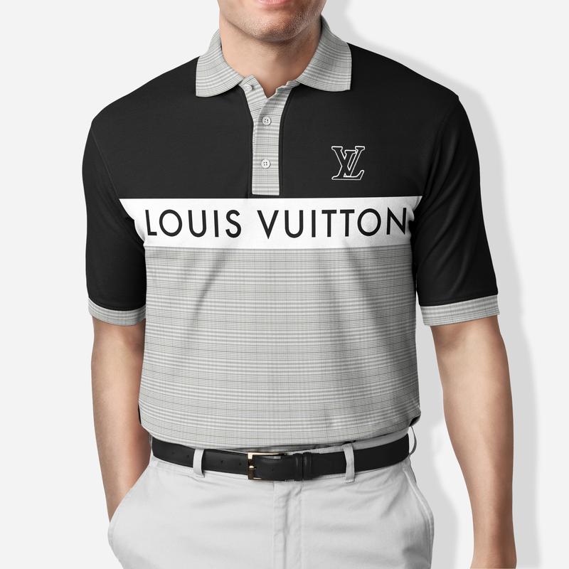 Latin-american-cam Shop - Louis Vuitton Black Grey Polo Shirt Softness  Brand LV Clothing Clothes Golf Tennis Outfit For Men ND - Louis Vuitton  2010 pre-owned monogram Odeon GM two-way bag