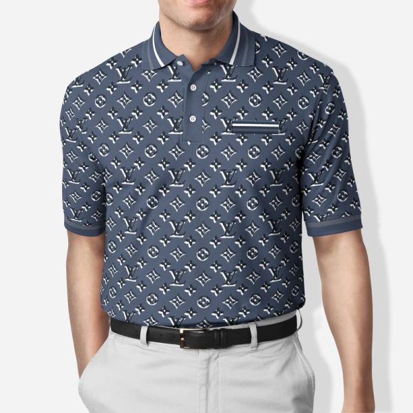 Louis Vuitton Blue Polo Shirt Luxury Brand LV Clothing Clothes Golf Tennis  Outfit For Men ND - Borse Louis Vuitton Twist - Latin-american-cam Shop