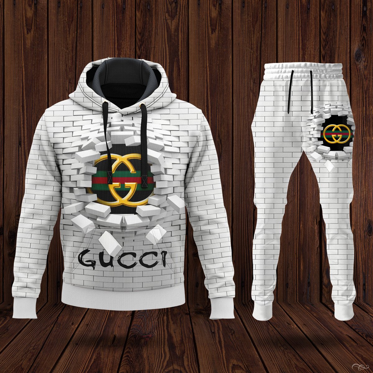 Gucci Black Unisex Hoodie For Men Women Luxury Brand Clothing