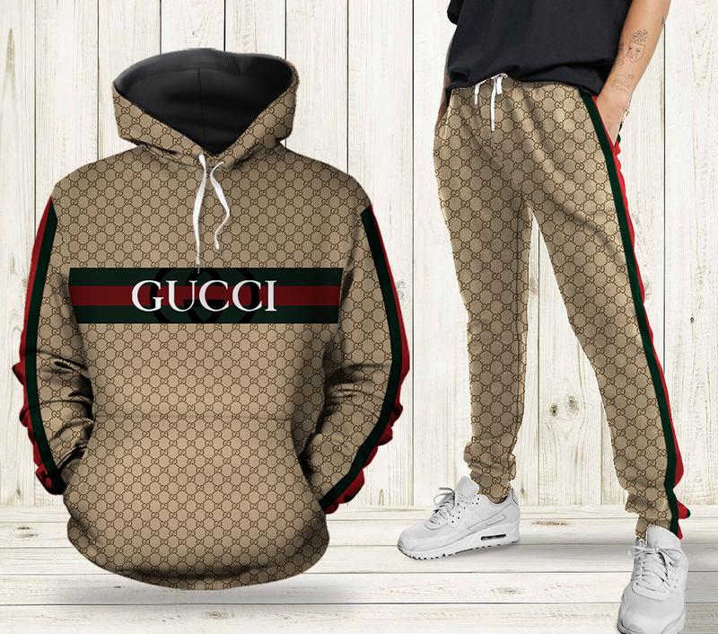 Slocog Shop - Gucci Hoodie Sweatpants Pants Luxury Brand Clothing Clothes  Outfit For Men ND - Gucci Web stripe tassel slippers
