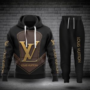 Louis Vuitton Brown Hoodie Sweatpants Pants LV Luxury Brand Clothing  Clothes Outfit For Men HT