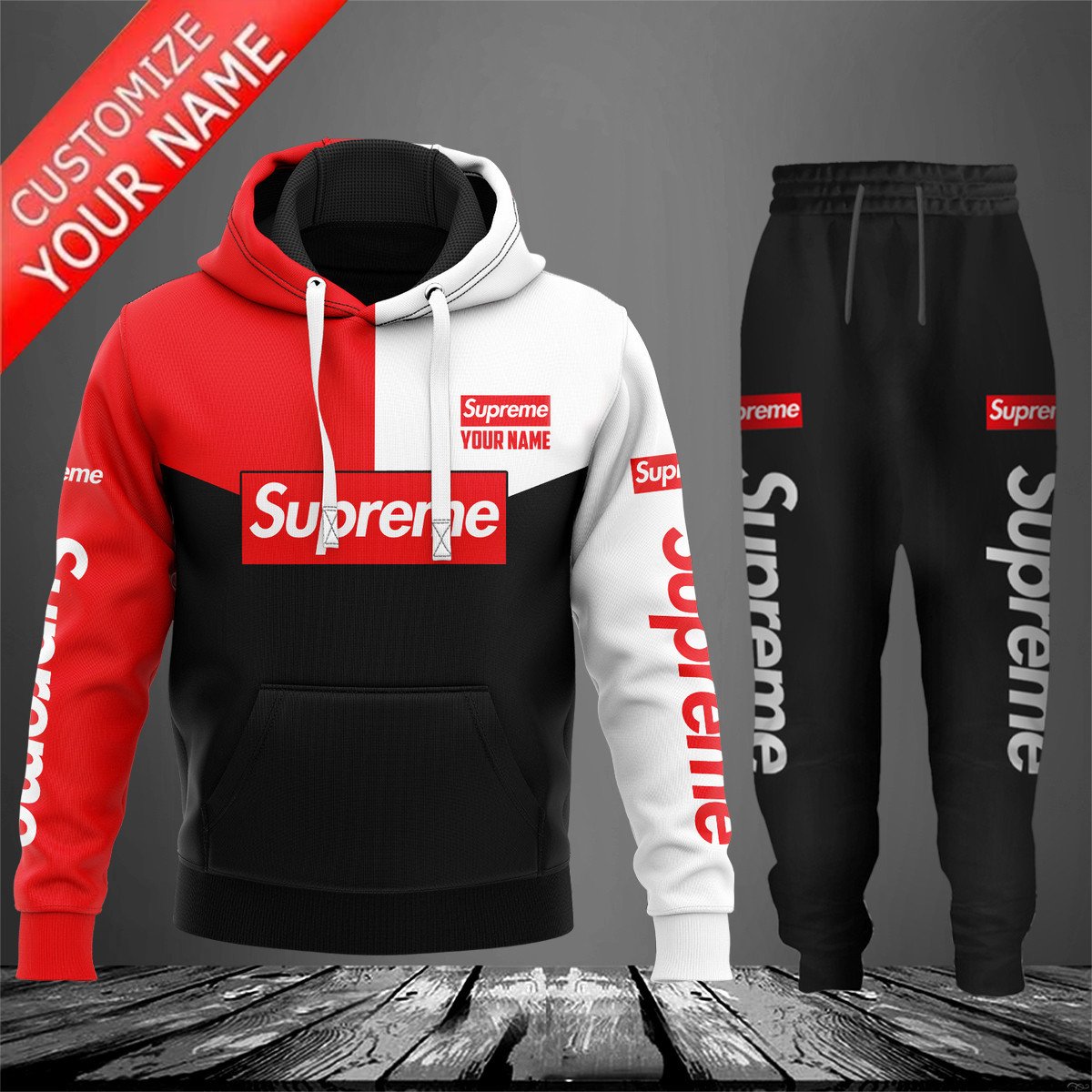 Supreme hoodie and sweatpants sale