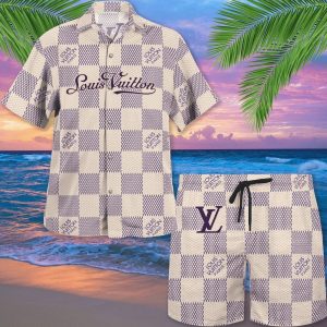 NEW FASHION] Louis Vuitton New 3D LV Luxury All Over Print Shorts Pants For  Men
