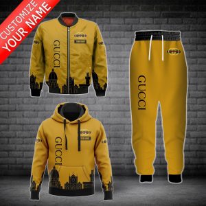 Personalized Gucci Jacket Hoodie Sweatpants Pants Luxury Brand Clothing Clothes Outfit For Men ND