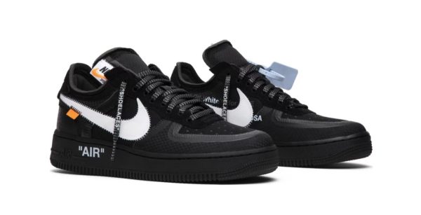 Nike air force 1 low black off on sale white