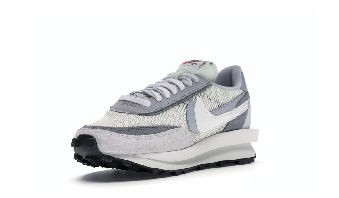 Nike sacai white grey online