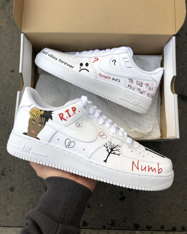 XXXTENTACION Air Force 1 Custom - Buzzbify