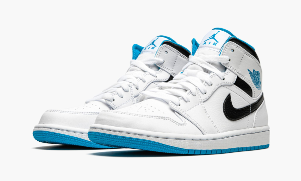 2 air jordan 1 mid white laser blue 2799 22074