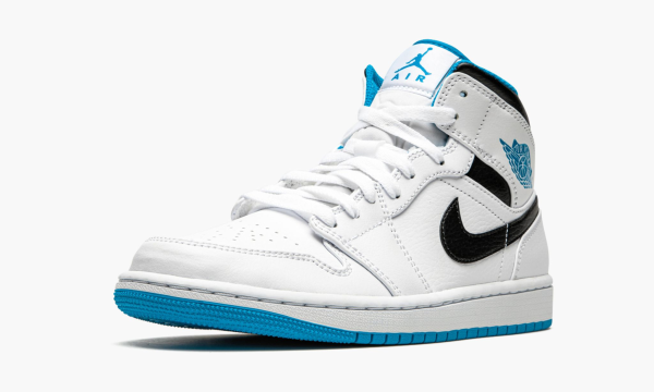 4 air jordan 1 mid white laser blue 2799 22074