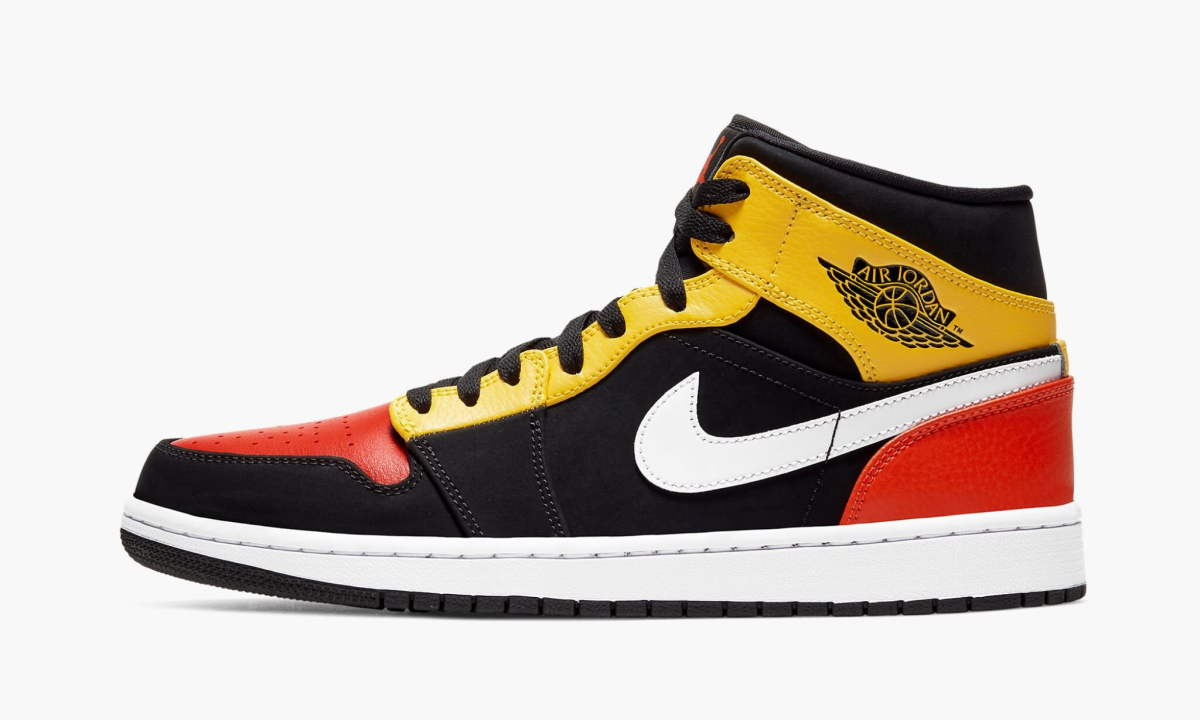 air jordan 1 mid se amarillo orange 2799 33820