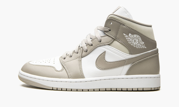 кроссовки Nike Air Jordan 1 Retro Mid GS White Cool Grey GLFF36