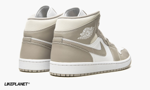 кроссовки Nike Air Jordan 1 Retro Mid GS White Cool Grey GLFF36