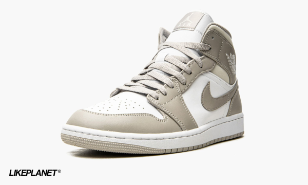 кроссовки Nike Air Jordan 1 Retro Mid GS White Cool Grey GLFF36