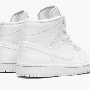 3 wmns air jordan 1 mid triple white patent leather 2799 39606