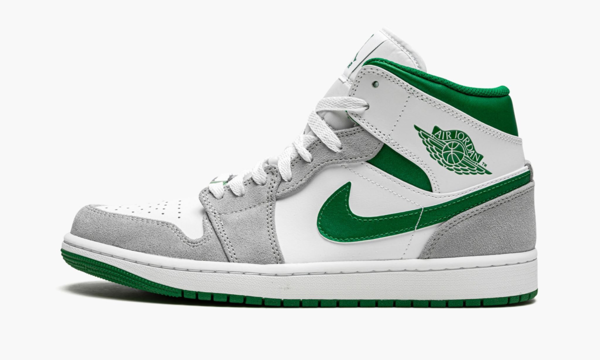 air jordan 1 mid se grey pine green white 2799 57806