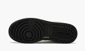 1-Air Jordan 1 Mid Se (Gs) "Black Gold Patent Leather" - 2799-65357