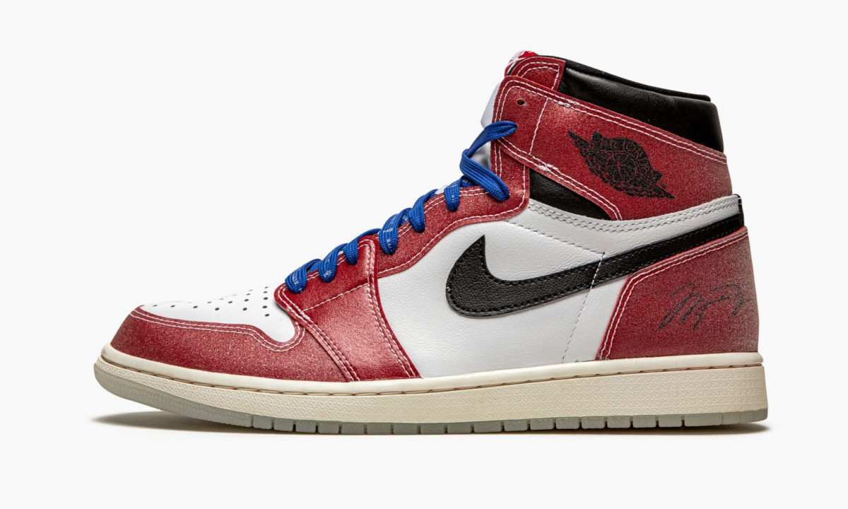 Jordan 1 blue red laces best sale