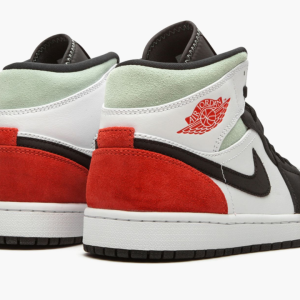 3 jordan 1 mid se red grey black toe 2799 107174