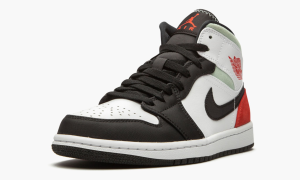 4-Jordan 1 Mid Se "Red Grey Black Toe" - 2799-107174