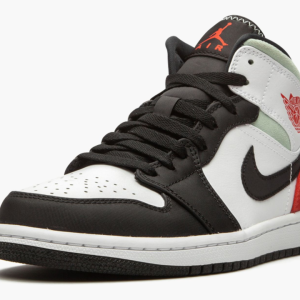 4 jordan 1 mid se red grey black toe 2799 107174