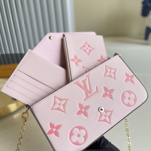 6 louis vuitton felicie pochette monogram empreinte pink for women womens bags shoulder and crossbody bags 83in21cm lv m80498 2799 100
