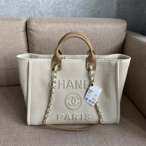 2 chanel deauville tote tweed bag summer collection white for women 157in40cm 2799 104