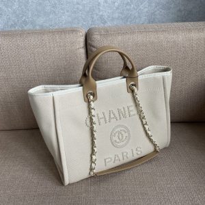 7 chanel deauville tote tweed bag summer collection white for women 157in40cm 2799 104
