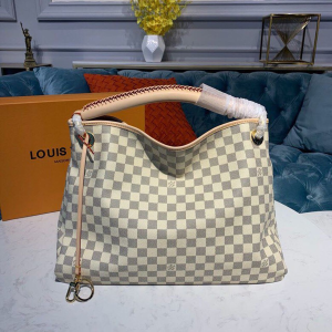 Louis Vuitton Artsy MM Damier Azur Canvas For Women, Women’s Handbags, Shoulder Bags 16.1in/41cm LV N40253  - 2799