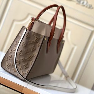 5 louis vuitton on my side mm tote bag monogram tufting on nappa softy for women womens handbags shoulder bags 12in31cm galet grey lv m53825 2799 130