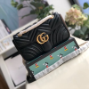 gucci gg marmont small matelasse shoulder bag black matelasse chevron for women 10in26cm 443497 dtdit 1000 2799 134