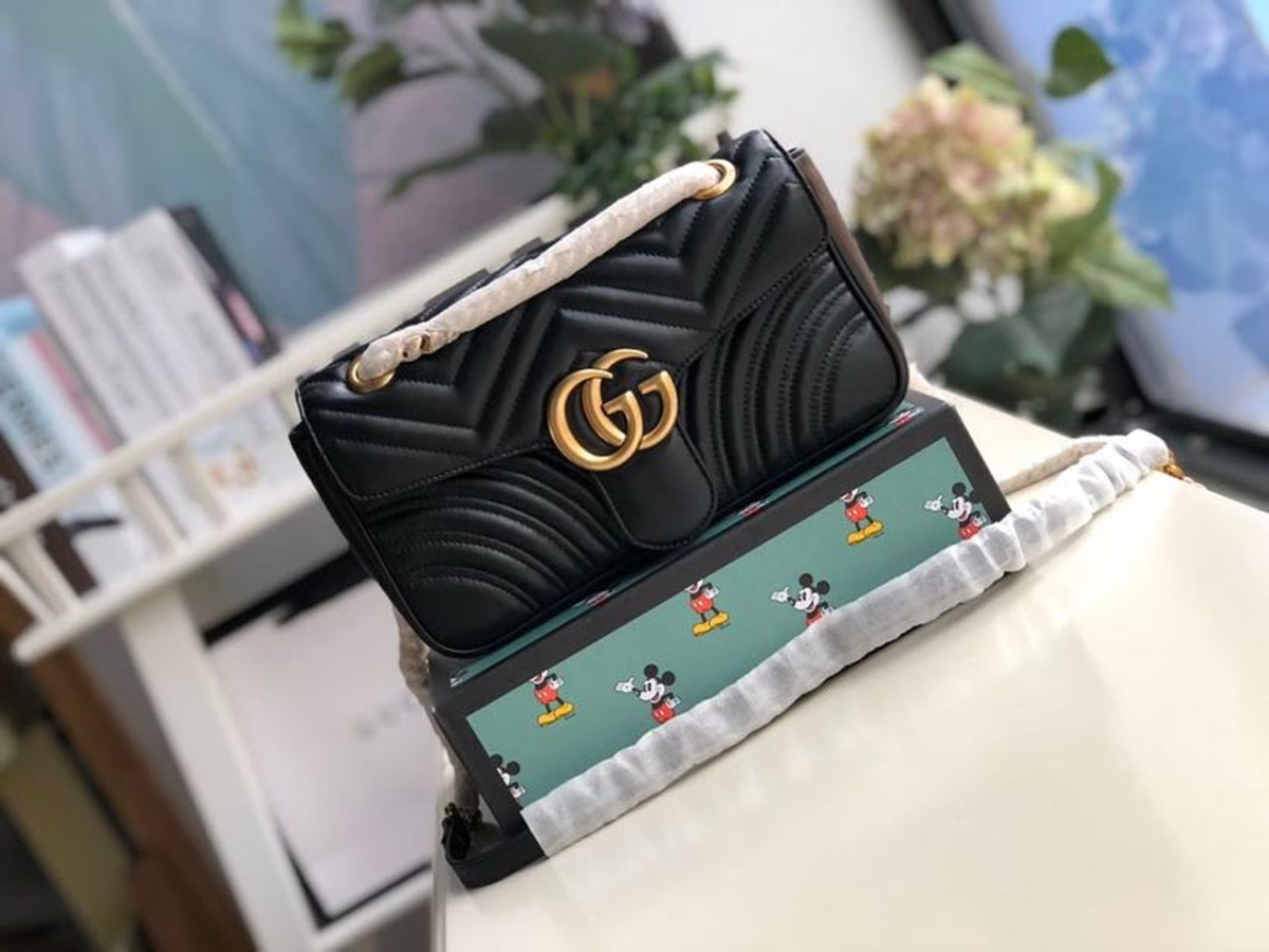 gucci gg marmont small matelasse shoulder bag black matelasse chevron for women 10in26cm 443497 dtdit 1000 2799 134